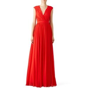Badgley Mischka To Love Again Gown 2 Surplice Red